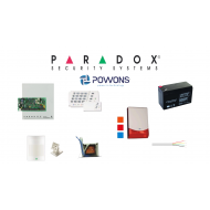 Paradox SP4000 1 Dedektörlü Kablolu Alarm Seti - Siren Flaşör - Renk: Kırmızı-Mavi